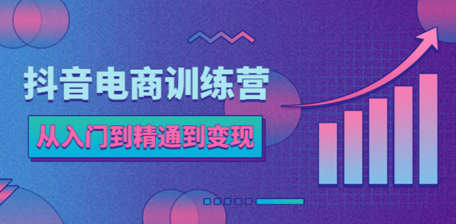 抖音电商训练营：从入门到精通，从账号定位到流量变现，抖店运营实操