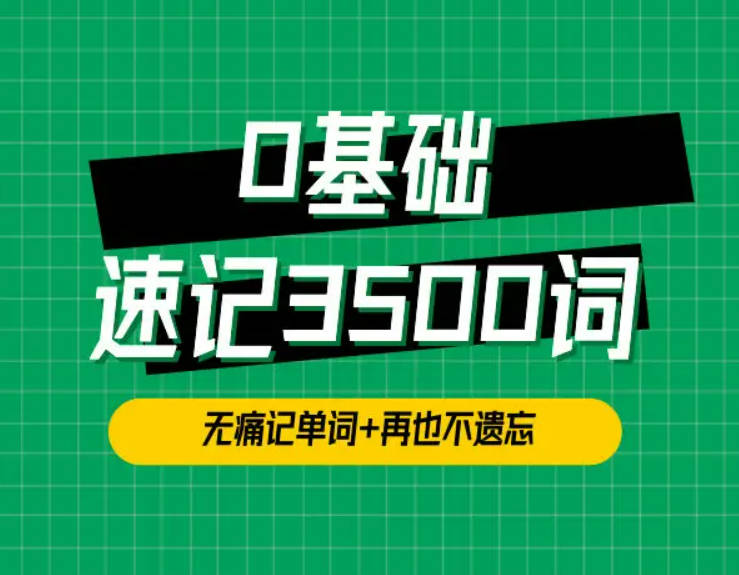 单词琦哥314法0基础速记3500单词