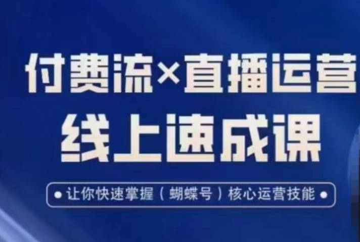 视频号付费流实操课程，付费流直播运营速成课，让你快速掌握视频号核心运营技能