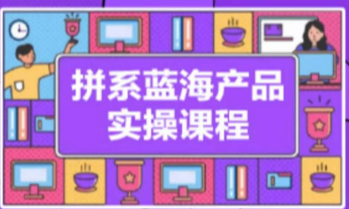 拼系冷门蓝海产品实操课程，从注册店铺到选品上架到流量维护环环相扣