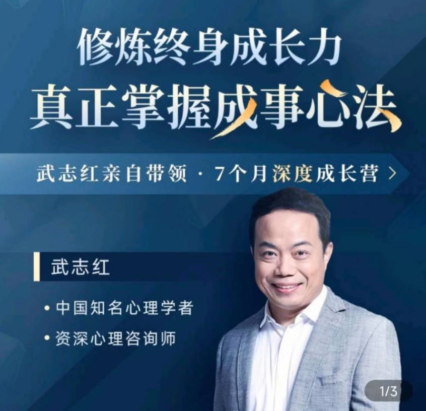 武志红-成就高手之路 构建深度关系成长营