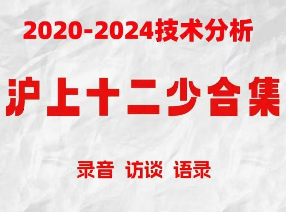 沪上十二少期货培训课程 波段趋势交易2019-2024技术分析 小红圈资料