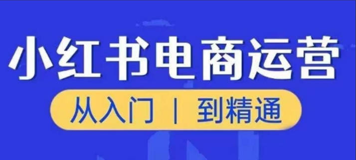 小红书电商运营课，从入门到精通，带你抓住又一个赚钱风口