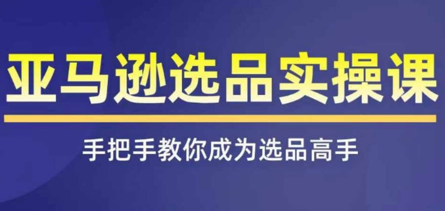 亚马逊选品实操课程，快速掌握亚马逊选品的技巧，覆盖亚马逊选品所有渠道