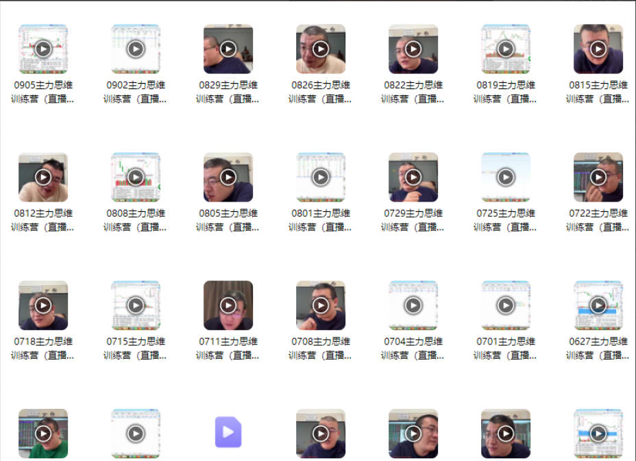 投机大拿：主力思维训练营（直播陪跑）2024.04-09月