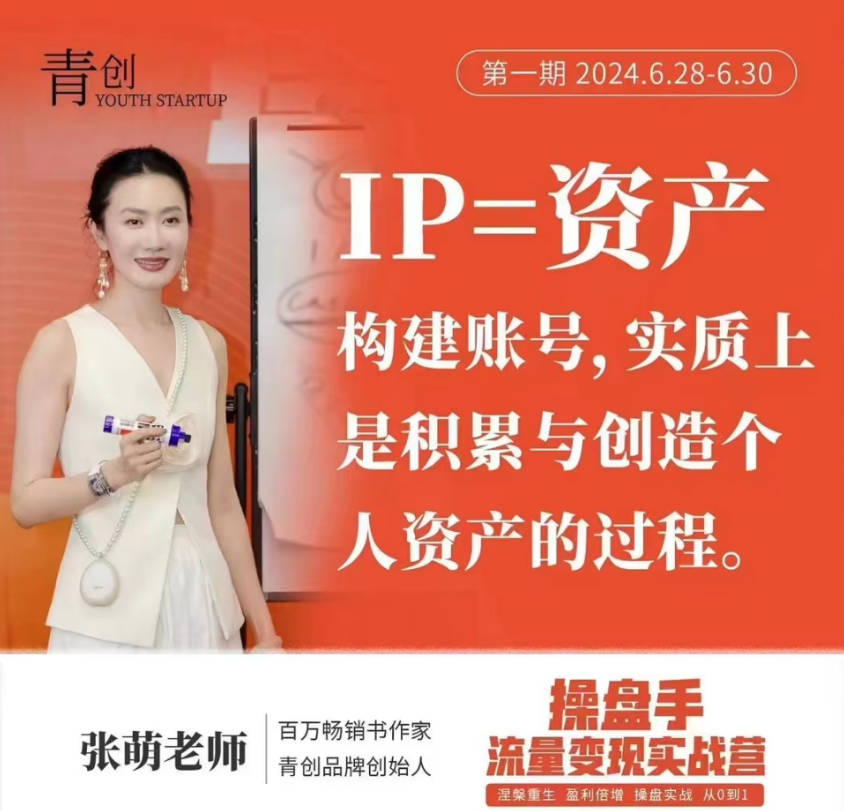 张萌青创 第一期操盘手流量变现实战营