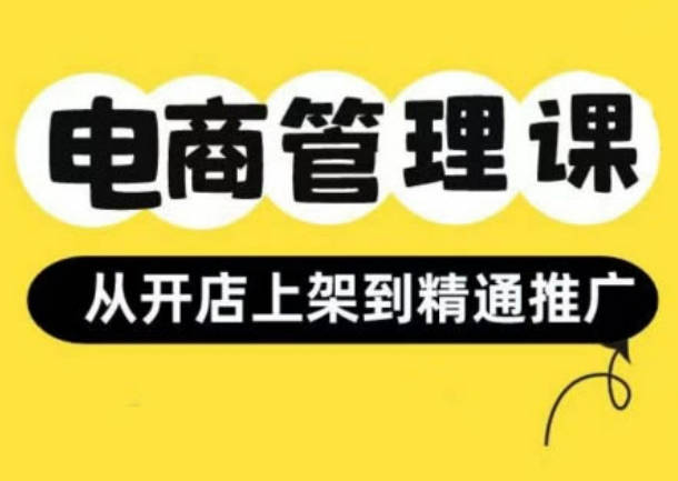 小红书&闲鱼开店从开店上架到精通推广，电商管理课