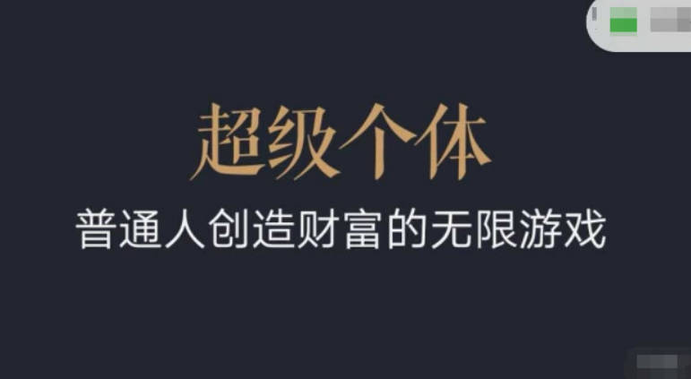 超级个体2024-2025翻盘指南，普通人创造财富的无限游戏