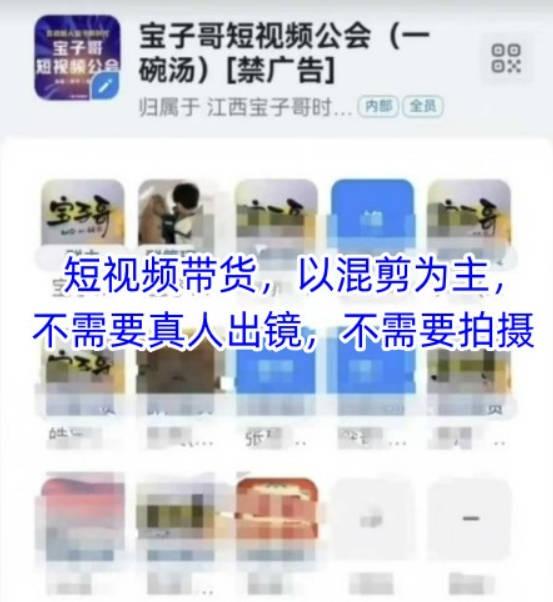 宝子哥头部团队短视频带货，以混剪为主，不需要真人出镜，不需要拍摄