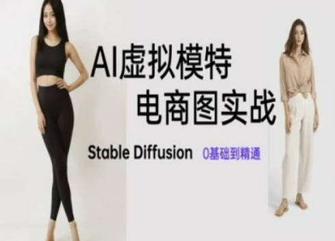 AI虚拟模特电商图实战，AI绘画Stable Diffusion 0基础到精通