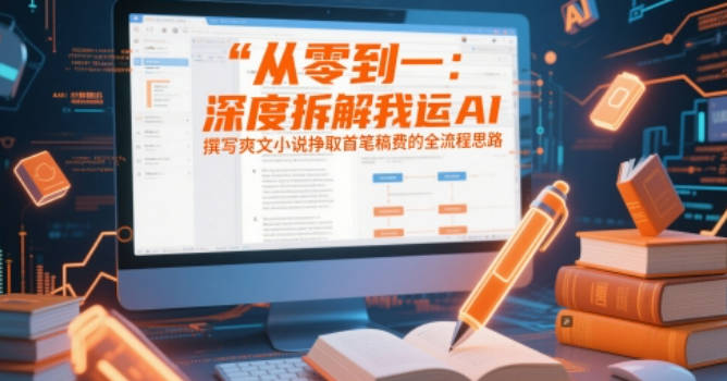 从零到一：深度拆解我运用AI撰写爽文小说挣取首笔稿费的全流程思路