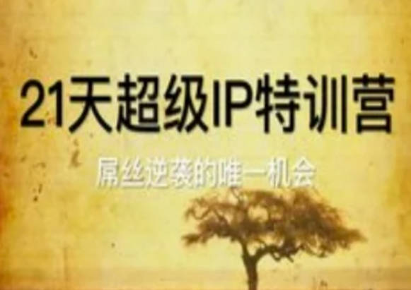 21天超级IP特训营，屌丝逆袭的唯一机会