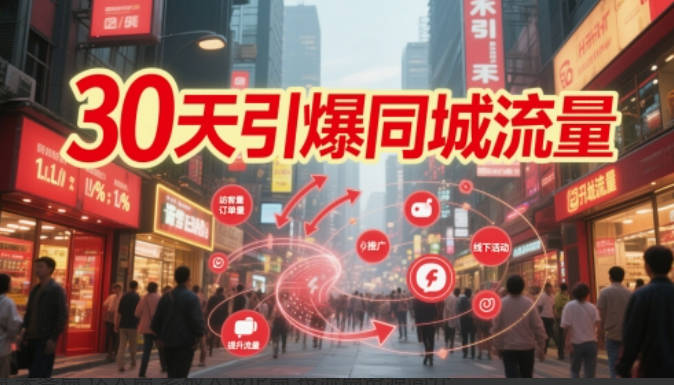 秦诗诗30天引爆同城流量：团购篇 认知篇 流量篇 来客篇 达人篇 老板人设IP篇 投流篇