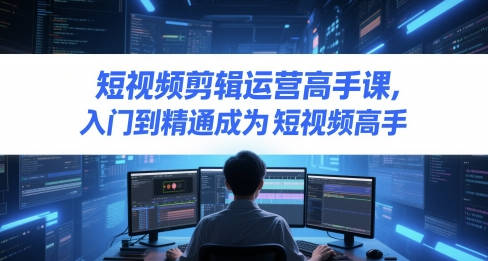 短视频剪辑运营高手课，入门到精通成为短视频高手