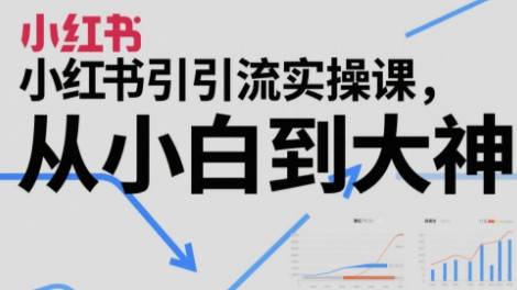 小红书引流实操课，从小白到大神