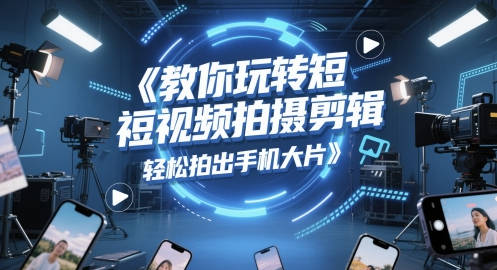 三旬老汉《5G短视频拍摄剪辑》，轻松拍出手机大片