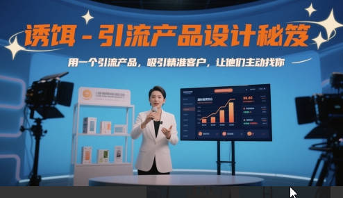 诱饵-引流产品设计秘笈，用一个引流产品，吸引精准客户，让他们主动找你