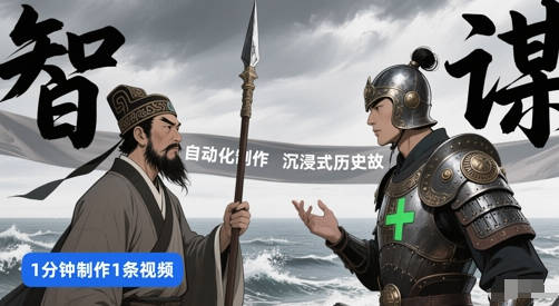 扣子工作流一键生成沉浸式历史故事，一天工作量，3分钟搞定