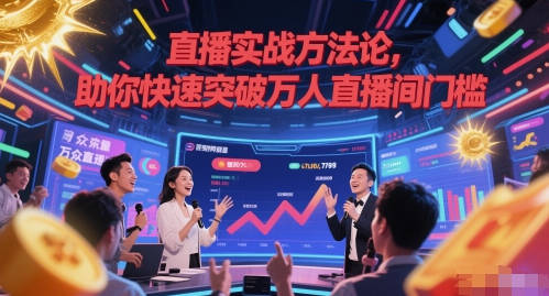 晶总直播实战方法论，助你快速突破万人直播间门槛