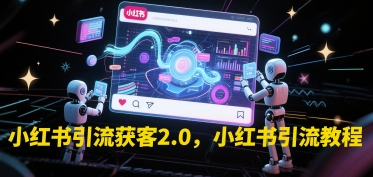 小红书引流获客2.0，小红书引流教程