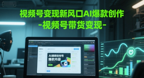 视频号变现新风口AI爆款创作-视频号带货变现