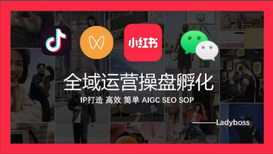 Ladyboss全域运营操盘孵化IP打造，高效 简单 AIGC SEO SOP