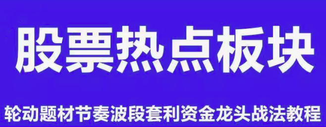 板块热点轮动题材节奏波段套利资金龙头战法情绪周期股票视频教程
