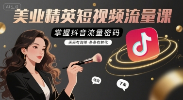 铭玥-美业精英短视频流量课，掌握抖音流量密码，天天有询单，条条有转化