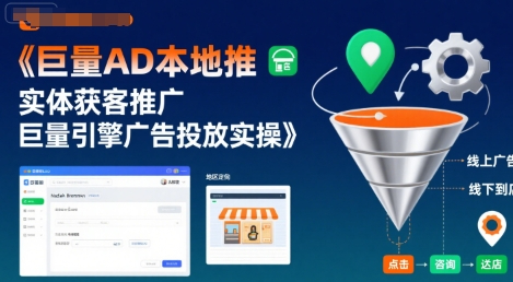 田哥-巨量AD本地推实体获客推广，巨量引擎广告投放实操