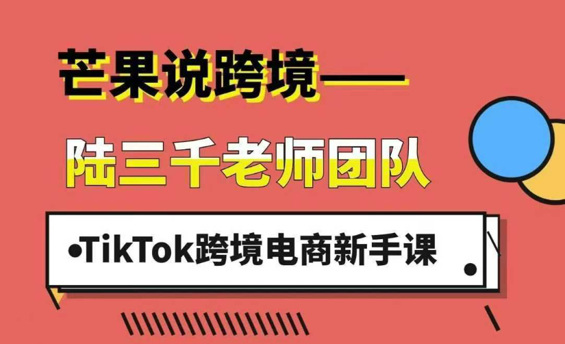 陆三千TikTok跨境电商新手课，TikTok从入门到盈利的全流程！2025年最新最有效的运营策略和平台规则。