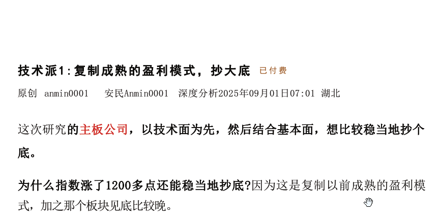【安民付费文250901】-技术派1：复制成熟的盈利模式，抄大底