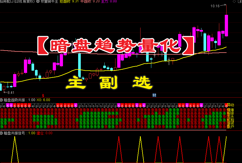 【暗盘趋势量化】套装1主图2副图2选指标支持手机电脑