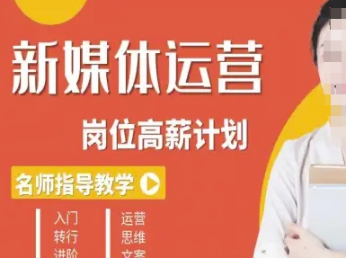 新媒体运营高薪升核培养计划，入门-转行-进阶