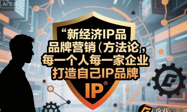 新经济IP品牌营销方法论，每一个人每一家企业都应该打造自己IP品牌