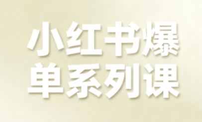 尼采老师·小红书爆单系列课，聚焦小红书电商全链路增长