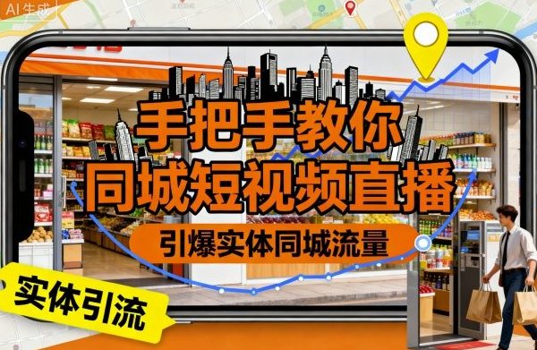 手把手教你同城短视频直播，引爆实体同城流量