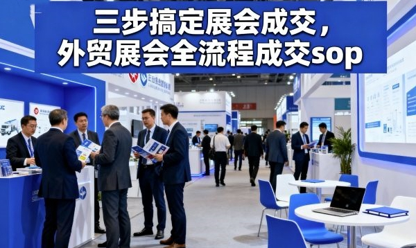 三步搞定展会成交，外贸展会全流程成交sop-歪猫侠