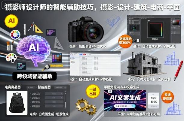 摄影师设计师的AI智能辅助技巧，摄影-设计-建筑-电商-平面