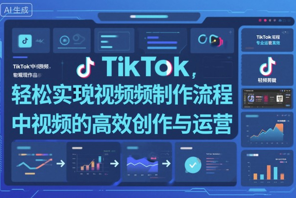 TikTok中视频制做流程，轻松实现Tk中视频的高效创作与运营