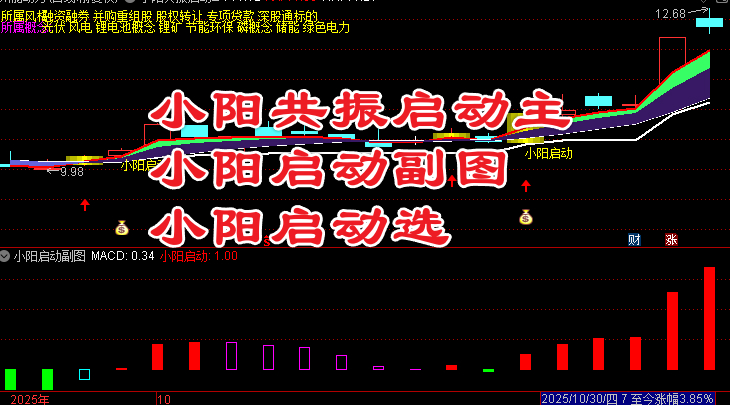 量价小阳共振启动通过量价配合捕捉趋势启动点 适合短中线波段操