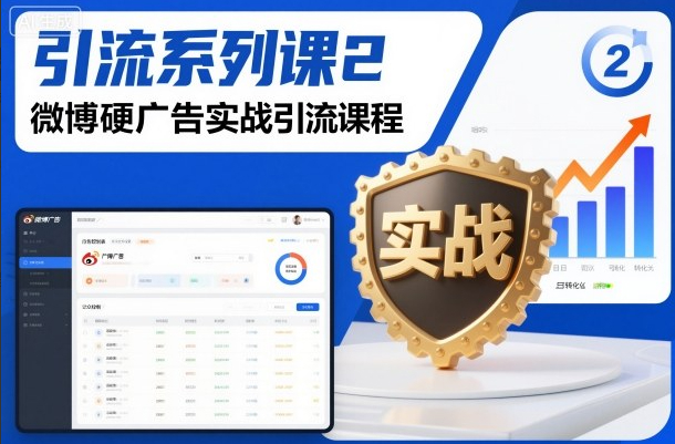 引流系列课2，微博硬广告实战引流课程