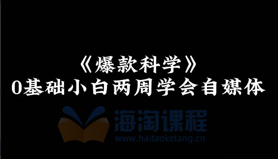 AI自媒体起号课程，0基础小白两周学会，教你自媒体实现商业变现