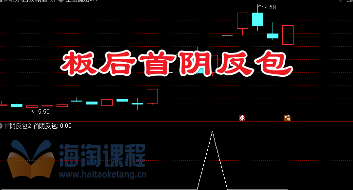 通达信【板后首阴反包】涨停后回调大阴线次日反包，超短线副图/选股指标