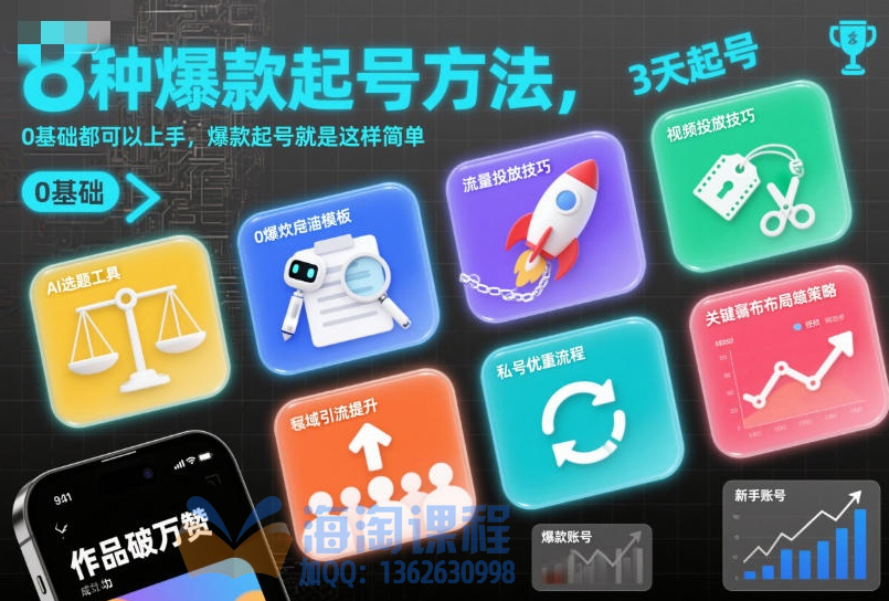8种爆款起号方法，0基础都可以上手，爆款起号就是这样简单