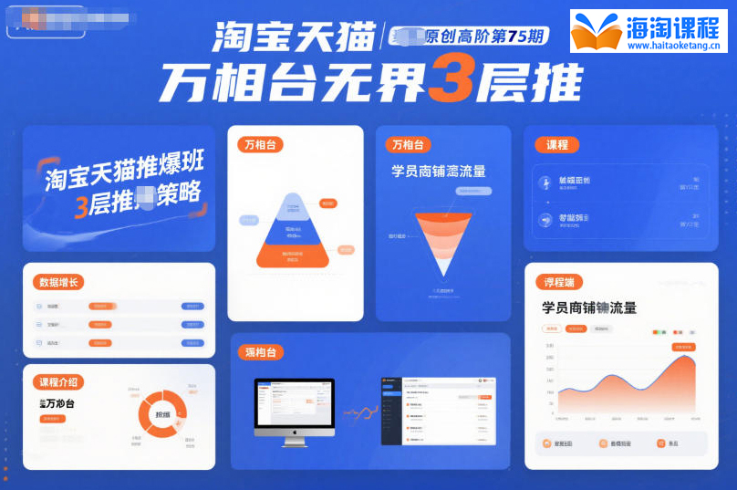 淘宝天猫推爆班原创高阶第75期，万相台无界3层推