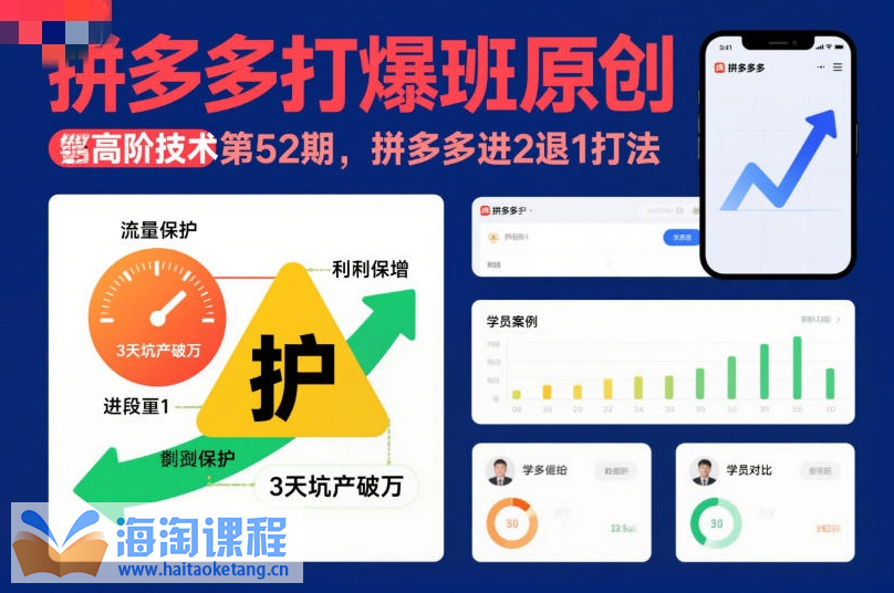 拼多多打爆班原创高阶技术第52期，拼多多进2退1打法