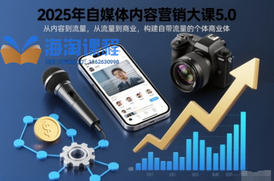 安先生2025年自媒体内容营销大课5.0，从内容到流量，从流量到商业，构建自带流量的个体商业体