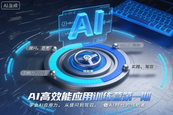 AI高效能应用训练营第一期，学会AI应用力，从提问到驾驭，做AI时代的领航者