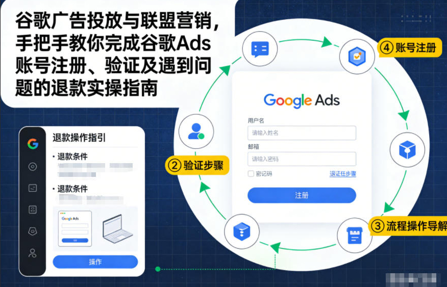 leo老师·谷歌广告投放与联盟营销，手把手教你完成谷歌Ads账号注册、验证及遇到问题的退款实操指南