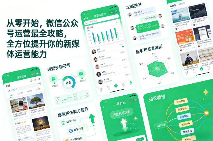 从零开始，微信公众号运营最全攻略，全方位提升你的新媒体运营能力
